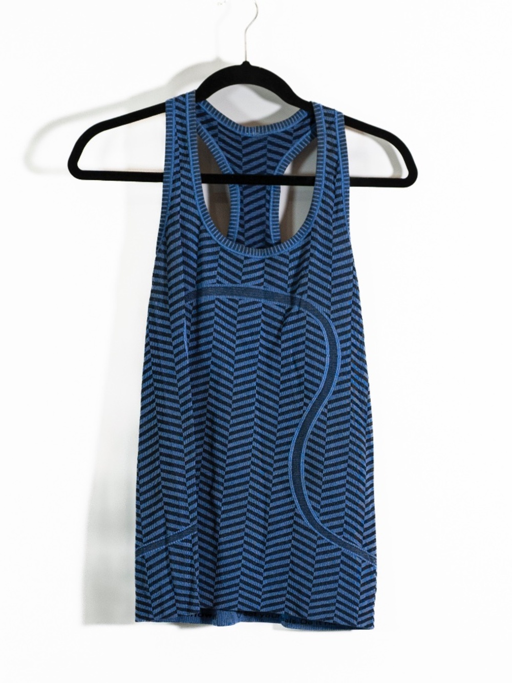 Lululemon Swiftly Tech Tank Top Racerback Heathered Harbor Blue Herringbone 6